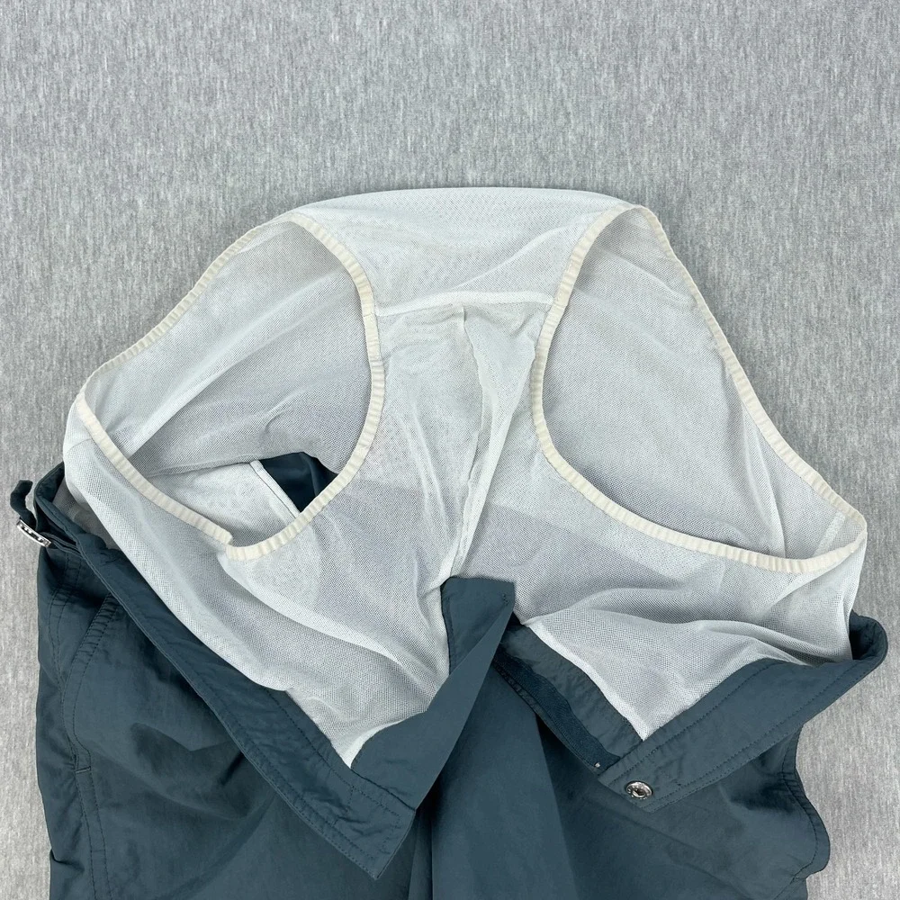 Monocle x Orelbar Brown Shorts Mens 36 Blue-Gray 100% Nylon Adjustable Waist